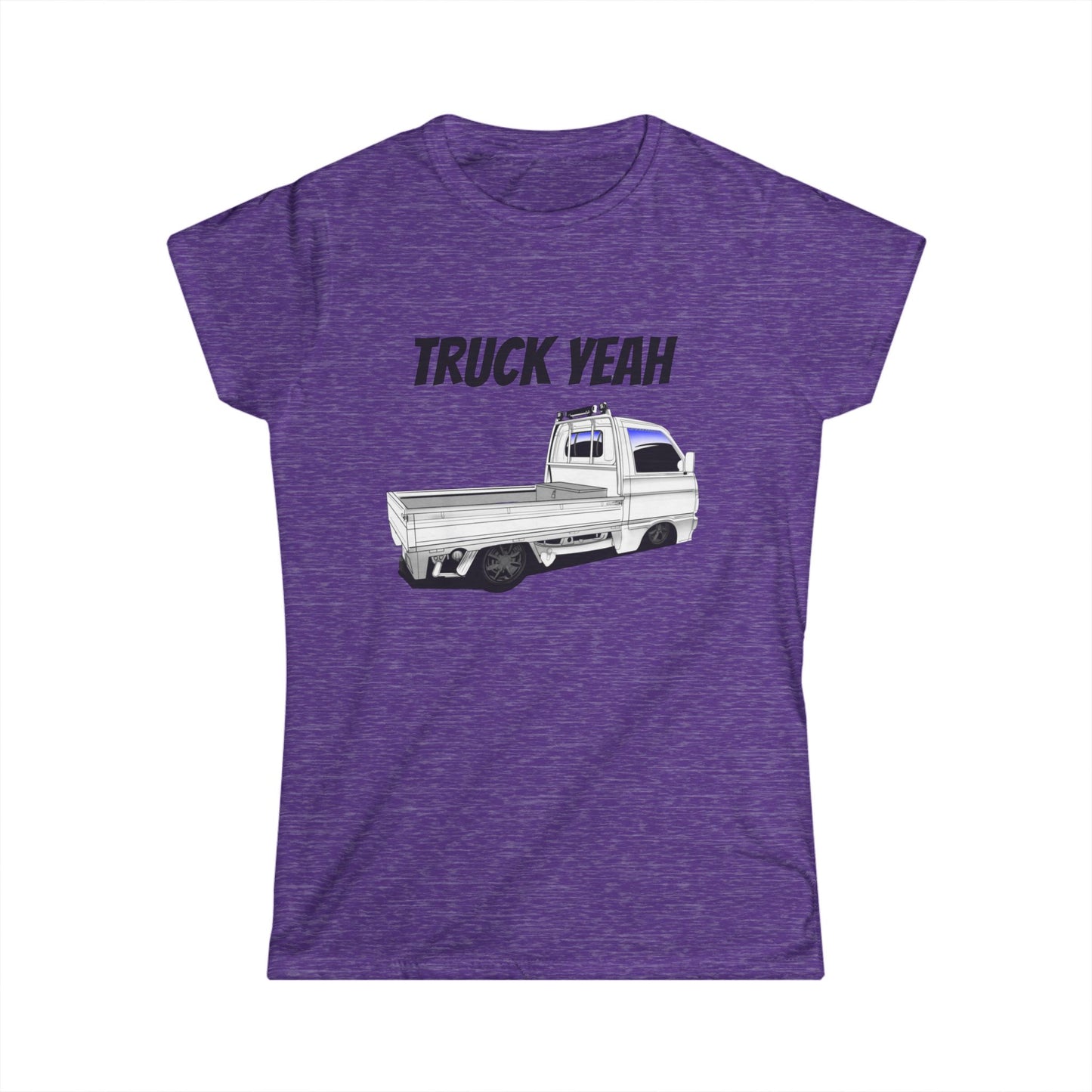 Truck Yeah Women's Softstyle Tee, Casual T-Shirt, Gift for Truck Lovers, Birthday Outfit, Funny Tee, Everyday Wear