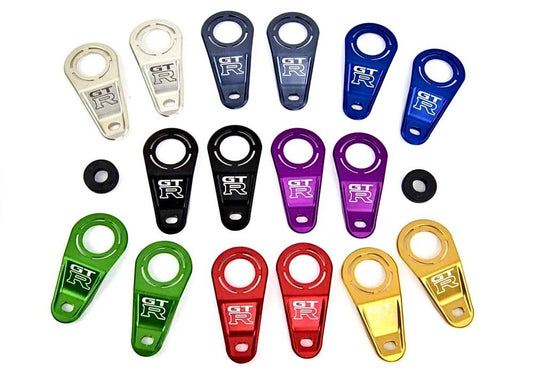 PRP Billet Radiator Brackets inc Titanium Hardware - Nissan 180sx