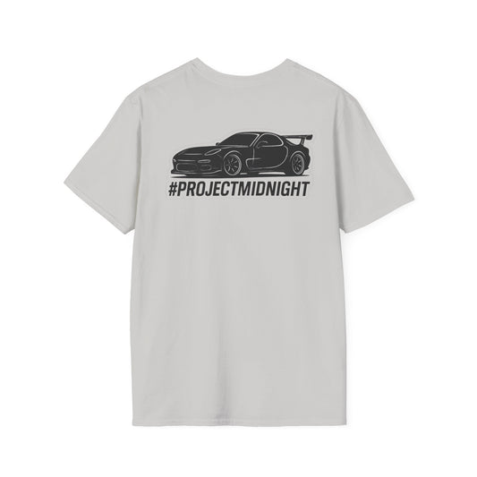 R-Tuned Project Midnight T-Shirt | Unisex Car Enthusiast Tee, Automotive Gift, Racing Apparel, Casual Wear, Unique Graphic Tee