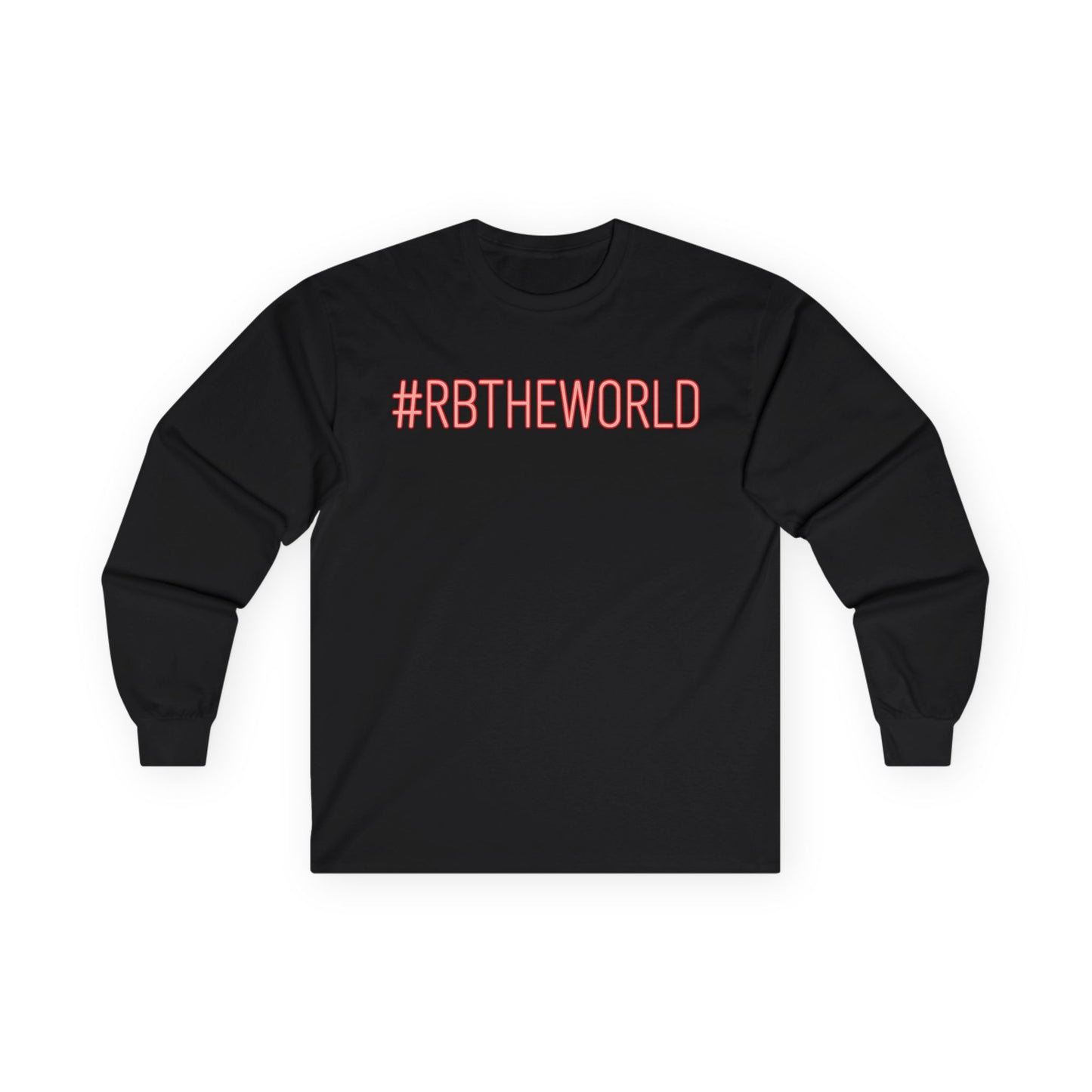 Long Sleeve Tee - #RBTHEWORLD - Perfect for Casual Wear, Gifts, Travel, Summer Festivals