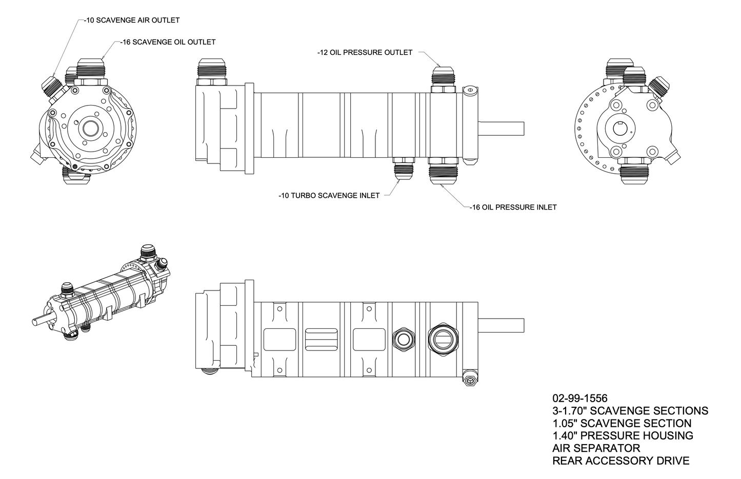 PRP Dry Sump Kit - Nissan RB 4WD