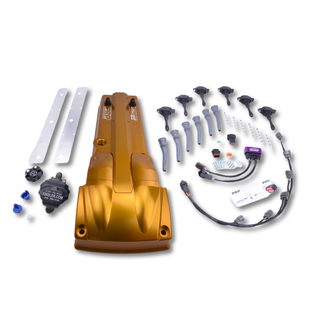 PRP Billet Rocker Cover and Integrated Ignition Coil kit - Ford Barra 4.0L