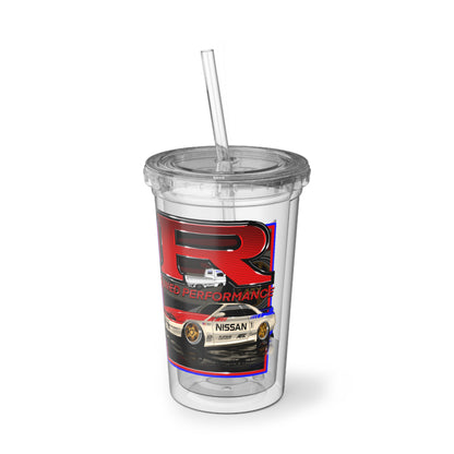 R Tuned & Audio Innovations Clear Acrylic Tumbler with Straw – Reusable Suave Cup