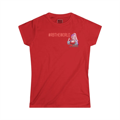 R-Tuned Anime Girl Car Tee — #RBTHEWORLD Racing Graphic Women's T-Shirt