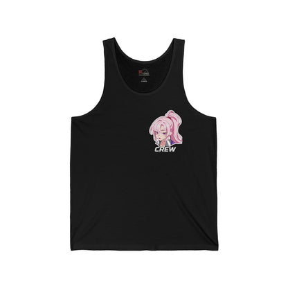 R-Tuned Performance Crew Tank — Anime Racer Girl Graphic Tank Top