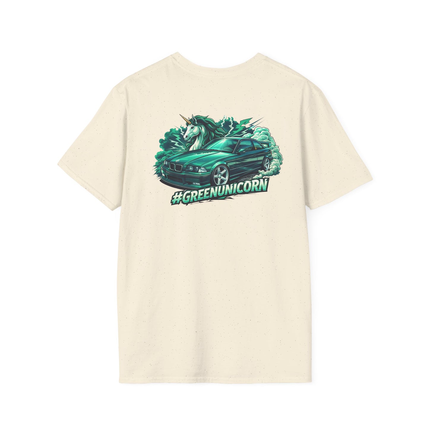 R-Tuned Performance T-Shirt — #GreenUnicorn Racing Car Graphic Tee