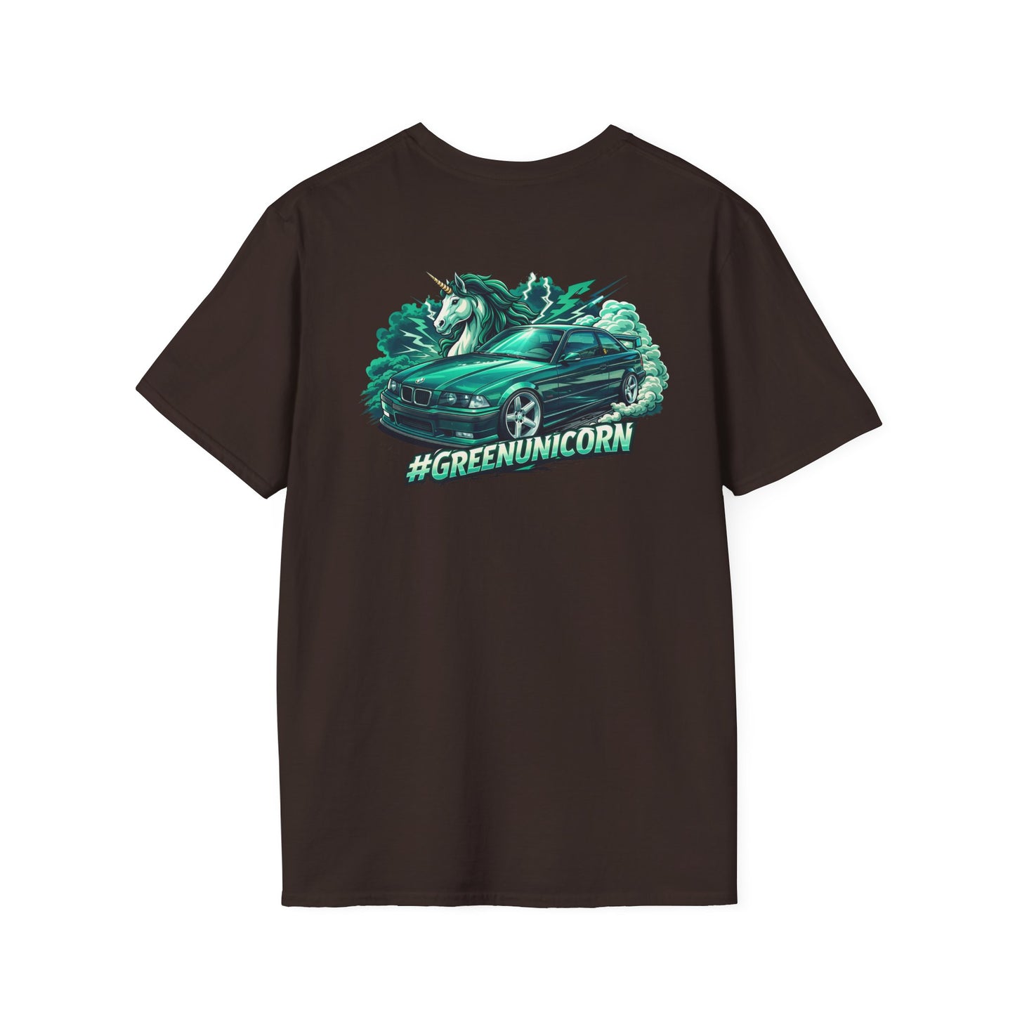 R-Tuned Performance T-Shirt — #GreenUnicorn Racing Car Graphic Tee