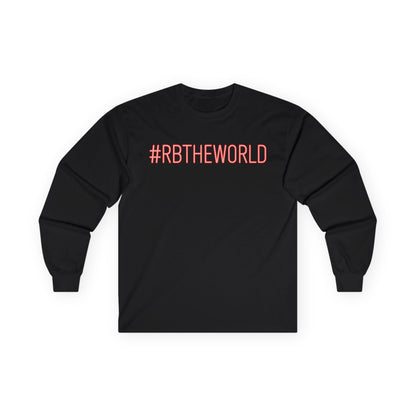 Long Sleeve Tee - #RBTHEWORLD - Perfect for Casual Wear, Gifts, Travel, Summer Festivals