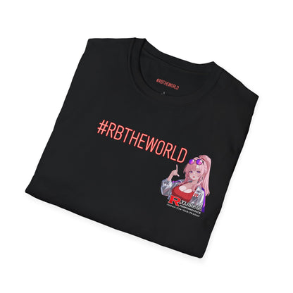 JDM R-Tuned Performance T-Shirt — Anime Girl & Sports Car Graphic (#RBTheWorld)