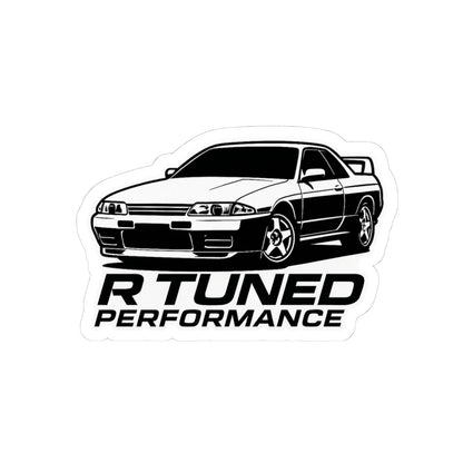 R Tuned Performance Car Stickers, Automotive Decal, JDM Car Art, Cool Gift for Car Enthusiasts, Garage Decor, Sticker for Laptops