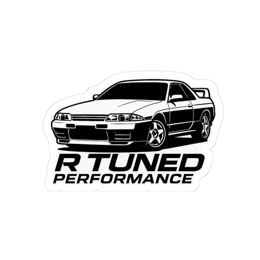 R Tuned Performance Car Stickers, Automotive Decal, JDM Car Art, Cool Gift for Car Enthusiasts, Garage Decor, Sticker for Laptops