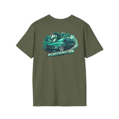 R-Tuned Performance T-Shirt — #GreenUnicorn Racing Car Graphic Tee